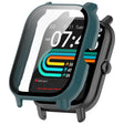 For P66 / P66D / P66ED 1.85 inch Watch PC + Tempered Film Integrated Watch Protective Case(Pine Green) - Watch Case by PMC TechLife | Online Shopping South Africa | PMC TechLife