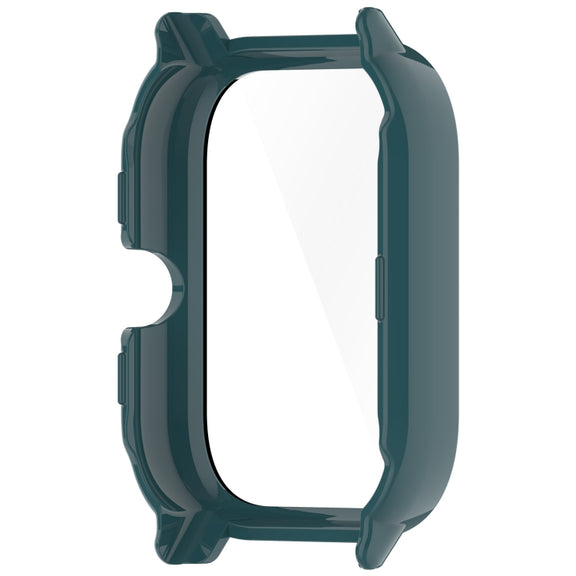 For P66 / P66D / P66ED 1.85 inch Watch PC + Tempered Film Integrated Watch Protective Case(Pine Green)