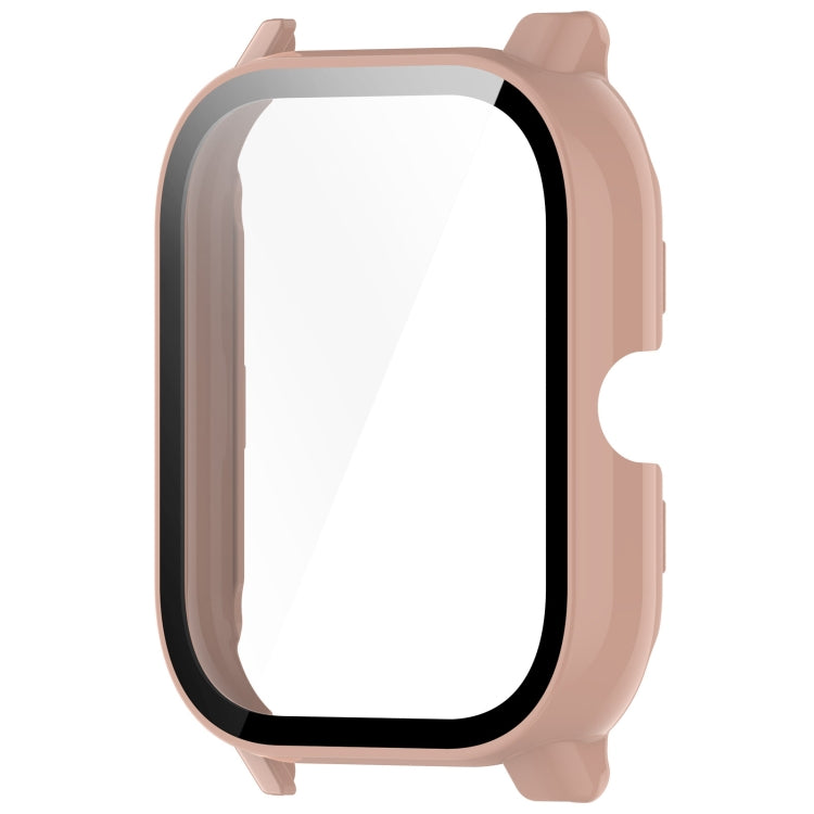For P66 / P66D / P66ED 1.85 inch Watch PC + Tempered Film Integrated Watch Protective Case(Pink) - Watch Case by PMC TechLife | Online Shopping South Africa | PMC TechLife