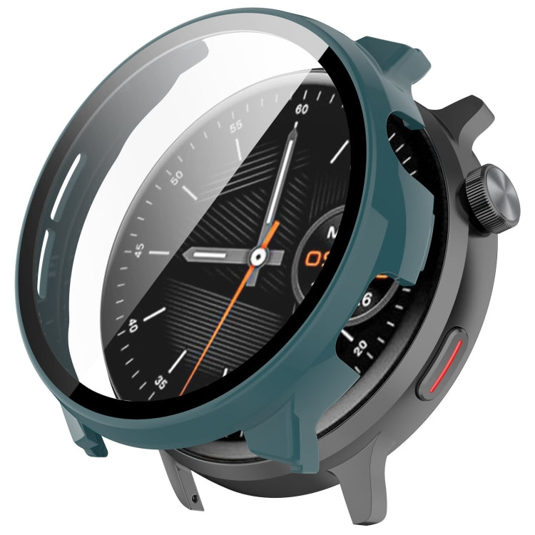 For Xiaomi Mibro Watch Lite 2 PC + Tempered Film Integrated Watch Protective Case(Pine Green) - Watch Cases by PMC TechLife | Online Shopping South Africa | PMC TechLife