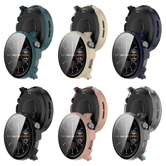 For Xiaomi Mibro Watch Lite 2 PC + Tempered Film Integrated Watch Protective Case(Transparent)