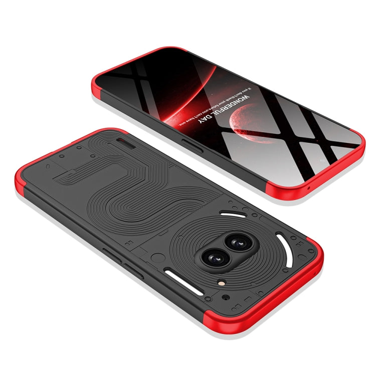For Nothing Phone 2a GKK Three Stage Splicing Full Coverage PC Phone Case(Black Red) - free shipping - PMC Jewellery - Order now!