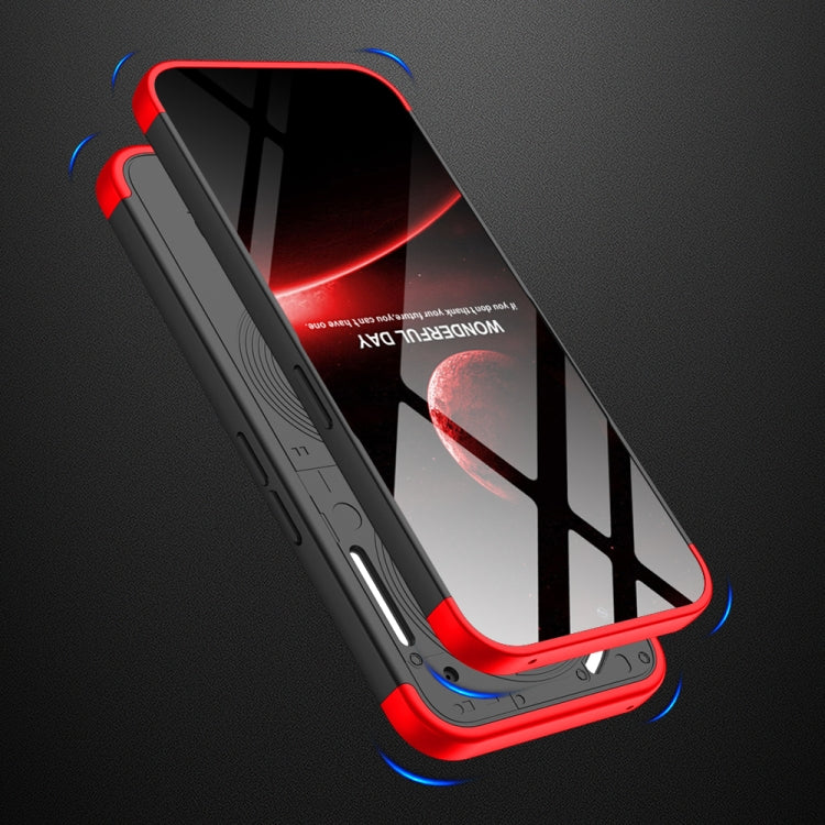 For Nothing Phone 2a GKK Three Stage Splicing Full Coverage PC Phone Case(Black Red) - free shipping - PMC Jewellery - Order now!