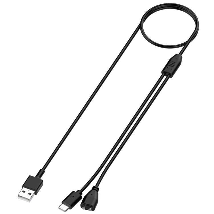 For Delupe / Yawpet Dog Pet Training Device Magnetic Charging Cable, Length: 1m(Black) - Training Aids by PMC TechLife | Online Shopping South Africa | PMC TechLife | Buy Now Pay Later Mobicred