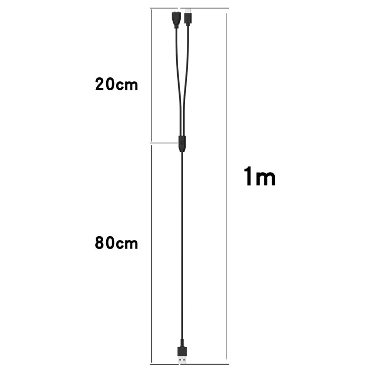 For Delupe / Yawpet Dog Pet Training Device Magnetic Charging Cable, Length: 1m(Black) - Training Aids by PMC TechLife | Online Shopping South Africa | PMC TechLife | Buy Now Pay Later Mobicred