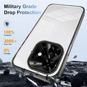 For Tecno Spark Go 2024 / Spark 20 / Pop 8 Anti-slip Clear Acrylic Hybrid TPU Phone Case(Black)