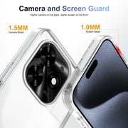 For Tecno Spark Go 2024 / Spark 20 / Pop 8 Anti-slip Clear Acrylic Hybrid TPU Phone Case(Transparent)