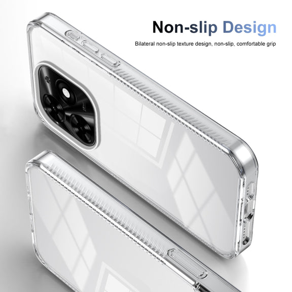 For Tecno Spark Go 2024 / Spark 20 / Pop 8 Anti-slip Clear Acrylic Hybrid TPU Phone Case(Transparent)