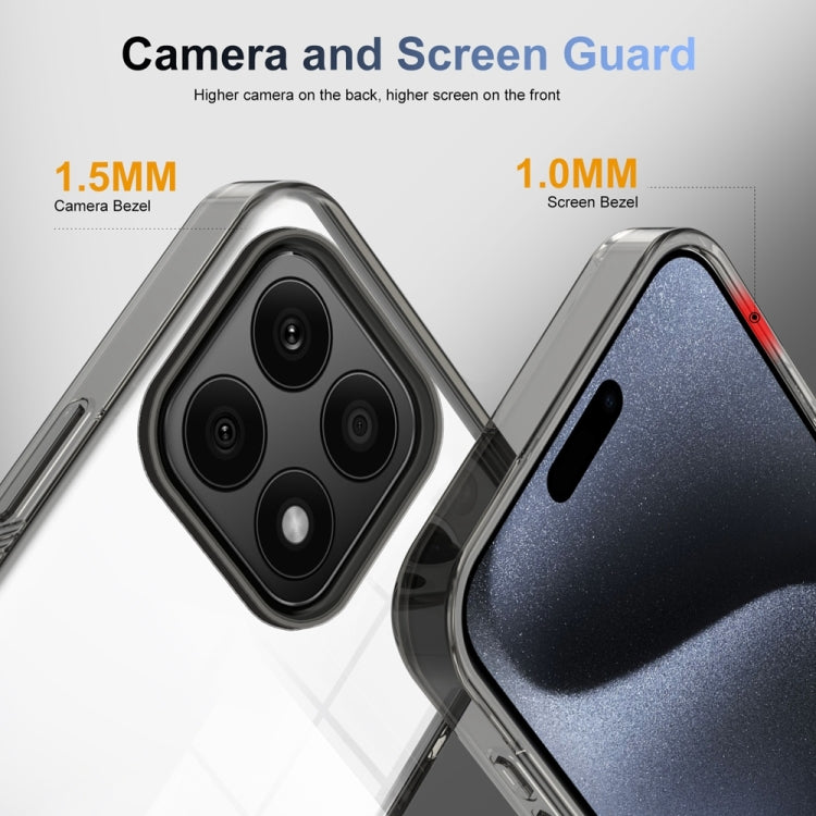 For Honor X8b 2.5mm Anti-slip Clear Acrylic Hybrid TPU Phone Case(Black) - Honor Cases by PMC TechLife | Online Shopping South Africa | PMC TechLife | Buy Now Pay Later Mobicred