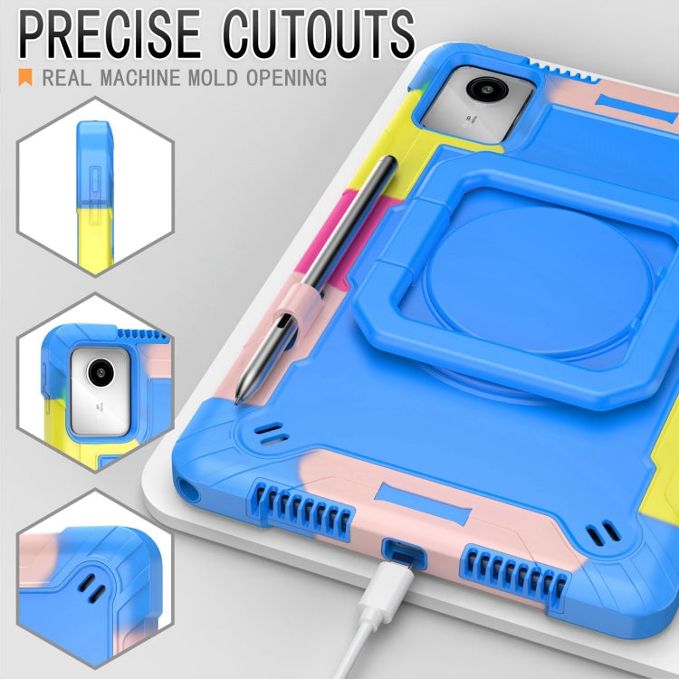 For Lenovo Tab M11/ Xiaoxin Pad 11 2024 Handle Robot Silicone Hybrid PC Tablet Case(Camouflage Blue) - Lenovo by PMC Jewellery | Online Shopping South Africa | PMC Jewellery | Buy Now Pay Later Mobicred