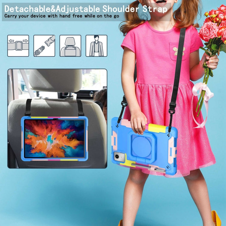 For Lenovo Tab M11/ Xiaoxin Pad 11 2024 Handle Robot Silicone Hybrid PC Tablet Case(Camouflage Blue) - Lenovo by PMC Jewellery | Online Shopping South Africa | PMC Jewellery | Buy Now Pay Later Mobicred