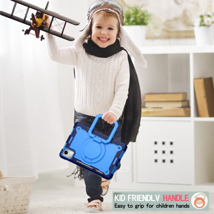 For Lenovo Tab M11/ Xiaoxin Pad 11 2024 Handle Robot Silicone Hybrid PC Tablet Case(Navy Blue Blue) - Lenovo by PMC Jewellery | Online Shopping South Africa | PMC Jewellery | Buy Now Pay Later Mobicred