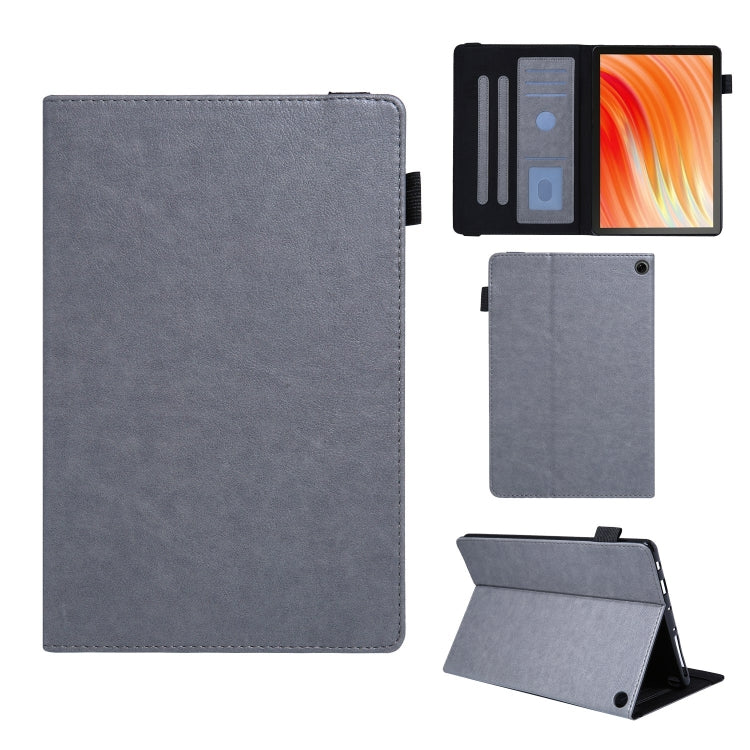 For Amazon Kindle Fire HD10 2021/2023 Extraordinary Series Smart Leather Tablet Case(Grey) - Amazon by PMC TechLife | Online Shopping South Africa | PMC TechLife | Buy Now Pay Later Mobicred