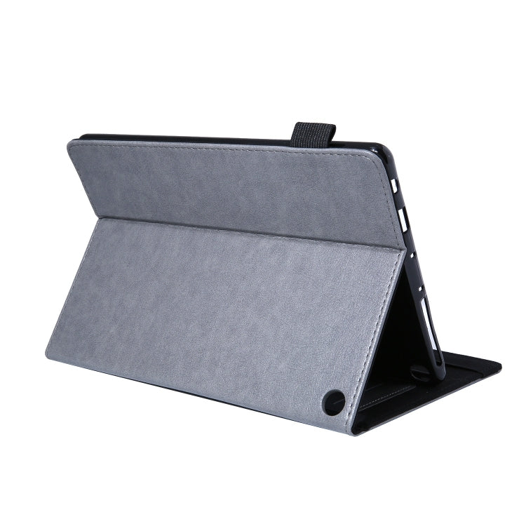 For Amazon Kindle Fire HD10 2021/2023 Extraordinary Series Smart Leather Tablet Case(Grey) - Amazon by PMC TechLife | Online Shopping South Africa | PMC TechLife | Buy Now Pay Later Mobicred