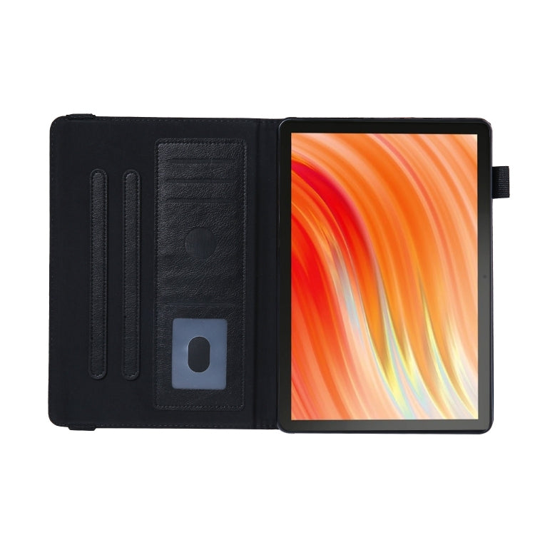 For Amazon Kindle Fire HD10 2021/2023 Extraordinary Series Smart Leather Tablet Case(Black)