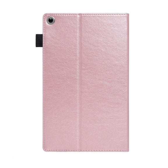For Amazon Kindle Fire HD10 2017/2019 Extraordinary Series Smart Leather Tablet Case(Rose Gold)