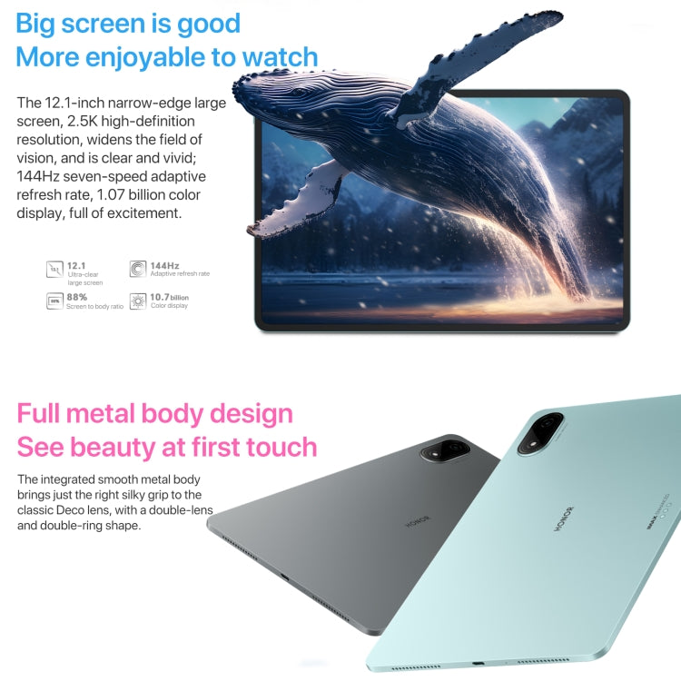 Honor Pad 9 Pro 12.1 inch WiFi, 12GB+256GB, MagicOS 8.0 Dimensity 8100 Octa Core, Not Support Google Play(Grey) - free shipping - PMC TechLife - Order now!