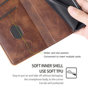 For Motorola Edge 5G 2024 Contrast Color Side Buckle Leather Phone Case(Dark Brown + Gold)
