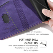 For Motorola Edge 5G 2024 Contrast Color Side Buckle Leather Phone Case(Purple + Rose Red)