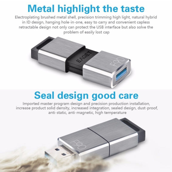 EAGET F90 16G USB 3.0 Interface Metal Flash U Disk