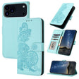 For iPhone 17 Pro Max Datura Flower Embossed Flip Leather Phone Case(Light Blue) - free shipping - PMc TechLife - Order now!