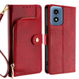 For Motorola Moto G Play 4G 2024 Zipper Bag Leather Phone Case(Red) - Motorola Cases by PMC Jewellery | Online Shopping South Africa | PMC Jewellery | Buy Now Pay Later Mobicred