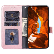 For Motorola Edge 5G 2024 Zipper Bag Leather Phone Case(Rose Gold)
