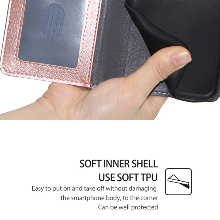 For Motorola Edge 5G 2024 Zipper Bag Leather Phone Case(Rose Gold)