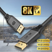 DisplayPort 1.4 Male to Male 8K HDR 60Hz 32.4Gbps Connection Cable, Cable Length:5m