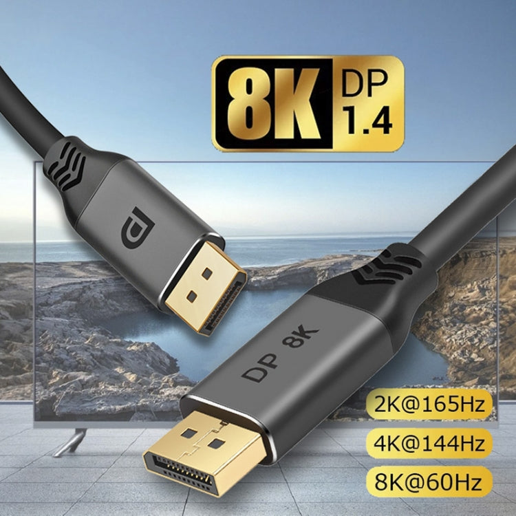 DisplayPort 1.4 Male to Male 8K HDR 60Hz 32.4Gbps Connection Cable, Cable Length:5m