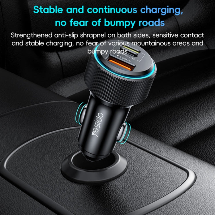 Yesido Y60 38W Car Fast Charging Charger(Black) - Car Charger by Yesido | Online Shopping South Africa | PMC TechLife | Buy Now Pay Later Mobicred