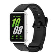 For Samsung Galaxy Fit 3 Mijobs Silicone Watch Band(Black+Silver) - free shipping - PMc TechLife - Order now!