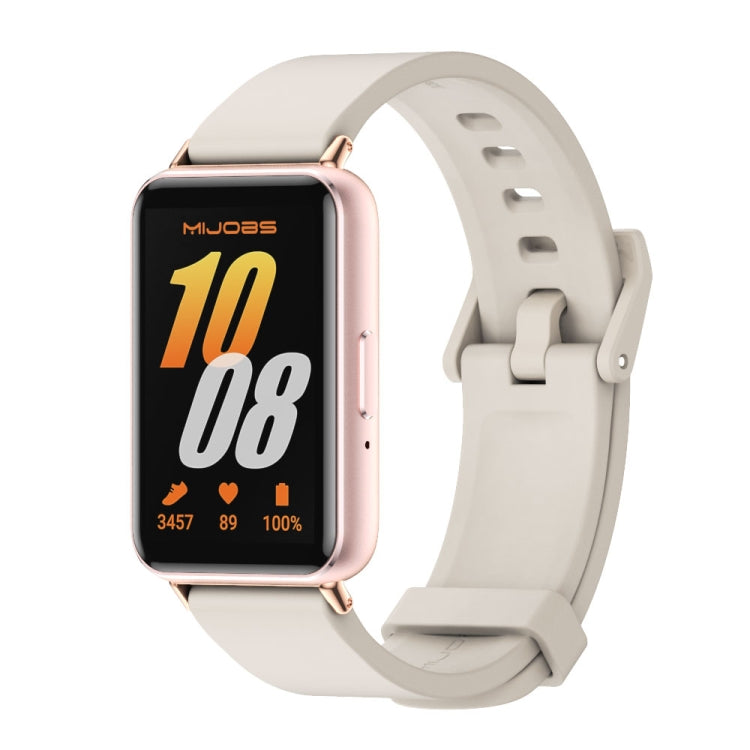 For Samsung Galaxy Fit 3 Mijobs Silicone Watch Band(Grey+Rose Gold) - free shipping - PMc TechLife - Order now!