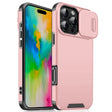 For iPhone 16 Pro Sliding Camshield TPU + PC Phone Case(Pink) - iPhone 16 Pro Cases by PMC TechLife | Online Shopping South Africa | PMC TechLife | Buy Now Pay Later Mobicred