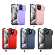 For iPhone 16 Pro Sliding Camshield TPU + PC Phone Case(Pink)