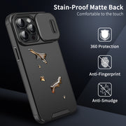 For iPhone 16 Pro Sliding Camshield TPU + PC Phone Case(Red)