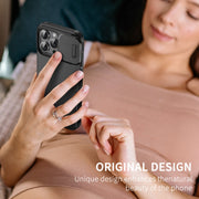 For iPhone 16 Pro Sliding Camshield TPU + PC Phone Case(Purple)