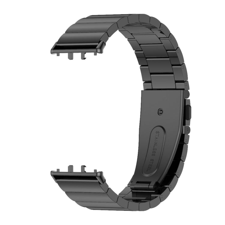 For Samsung Galaxy Fit 3 Mijobs Bamboo Metal Watch Band(Black) - Watch Bands by MIJOBS | Online Shopping South Africa | PMc TechLife | Buy Now Pay Later Mobicred