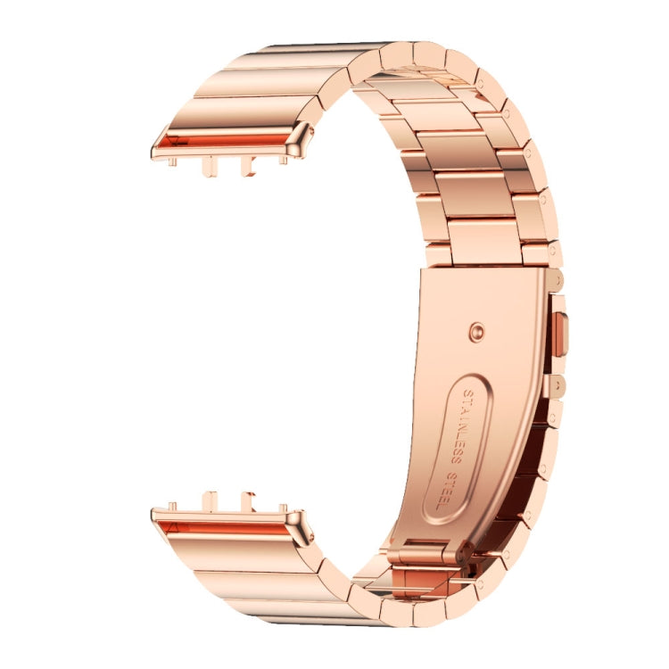 For Samsung Galaxy Fit 3 Mijobs Bamboo Metal Watch Band(Rose Gold) - free shipping - PMc TechLife - Order now!
