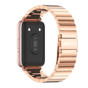 For Samsung Galaxy Fit 3 Mijobs Bamboo Metal Watch Band(Rose Gold)
