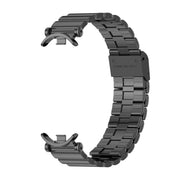 For Xiaomi Mi Band 8 Mijobs GT4 Bamboo Buckle Metal Watch Band(Black)