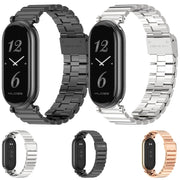 For Xiaomi Mi Band 8 Mijobs GT4 Bamboo Buckle Metal Watch Band(Black)