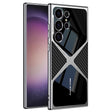 For Samsung Galaxy S23 Ultra GKK Leather Electroplating Supersonic Speed Shockproof Phone Case(Carbon Fibre) - free shipping - PMC Jewellery - Order now!