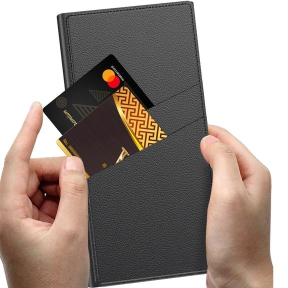 For Samsung Galaxy S24 Ultra 5G GKK Triumph Ultra-Thin Flip Leather Case without Pen(Carbon Fiber)