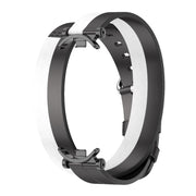 For Xiaomi Smart Band 10 / 9 / 8 Mijobs GT4 Dual-Loop Leather Watch Band(Black+White+Black)