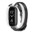 For Xiaomi Smart Band 10 / 9 / 8 Mijobs GT4 Dual-Loop Leather Watch Band(Black+White+Silver) - free shipping - PMc TechLife - Order now!