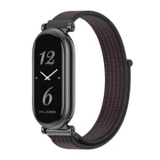 For Xiaomi Smart Band 10 / 9 / 8 Mijobs GT4 Breathable Nylon Loop Watch Band(Black Red)