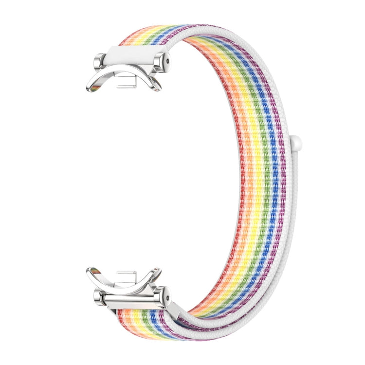 For Xiaomi Smart Band 10 / 9 / 8 Mijobs GT4 Breathable Nylon Loop Watch Band(Colorful Silver) - free shipping - PMc TechLife - Order now!