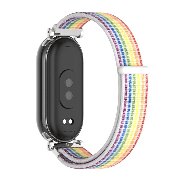 For Xiaomi Smart Band 10 / 9 / 8 Mijobs GT4 Breathable Nylon Loop Watch Band(Colorful Silver) - free shipping - PMc TechLife - Order now!