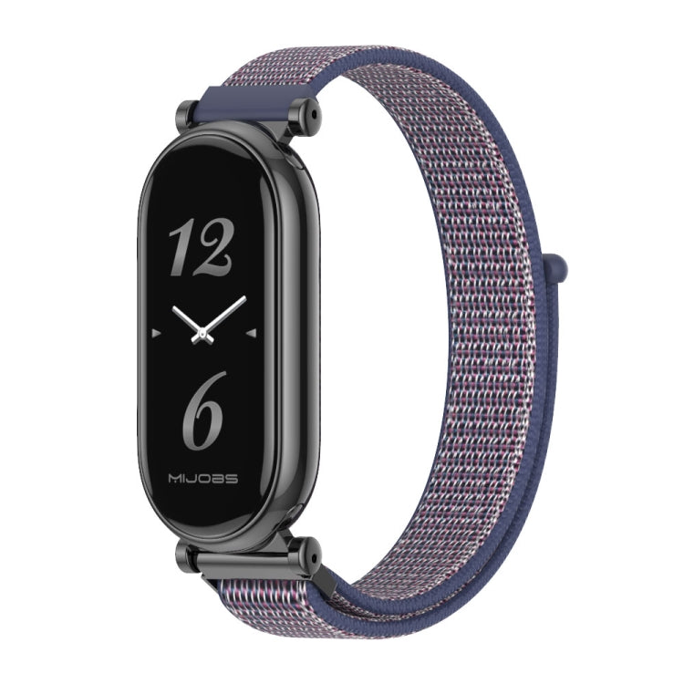 For Xiaomi Smart Band 10 / 9 / 8 Mijobs GT4 Breathable Nylon Loop Watch Band(Midnight Blue Black) - free shipping - PMc TechLife - Order now!